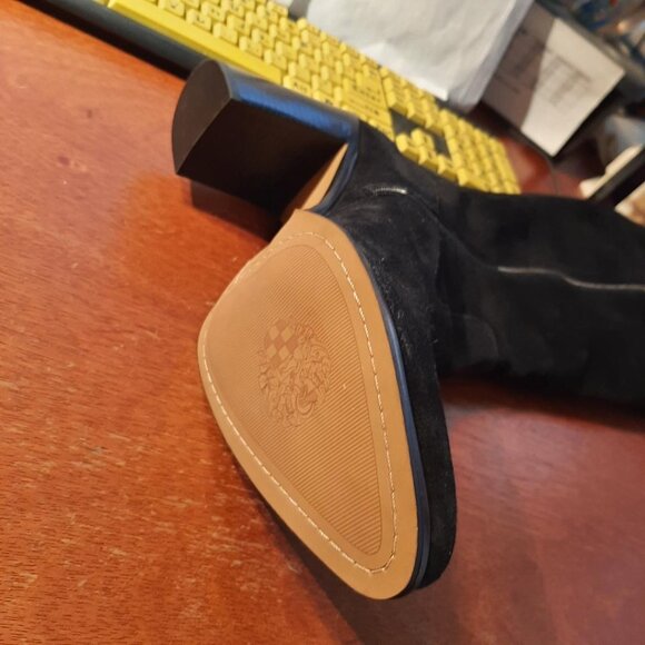 NEW ! Vince Camuto Pearlanie Over Knee Boot Suede Black Size Various - Picture 5 of 5